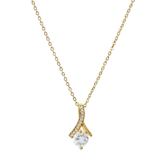 Bella Beauty Necklace 18K Yellow Gold Finish