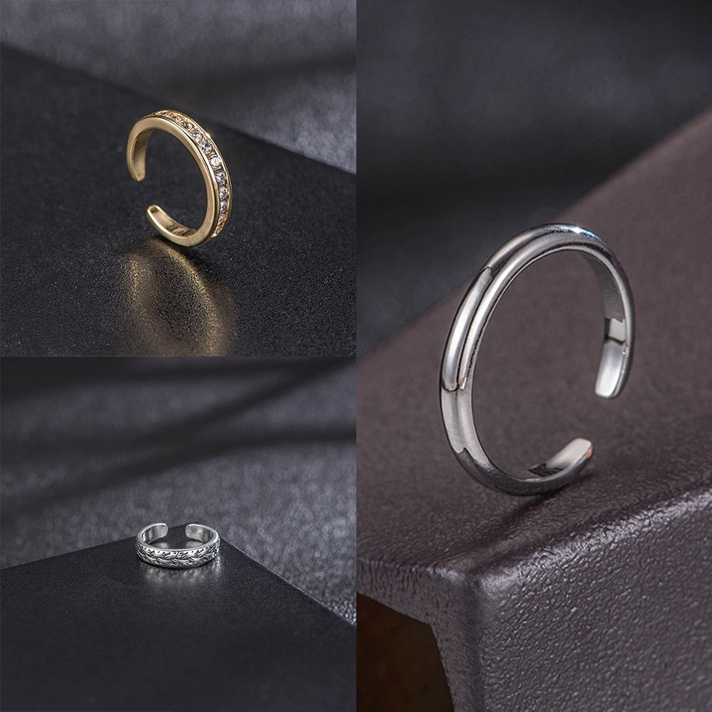 Summer Bliss Toe Ring Silver (3 pcs)