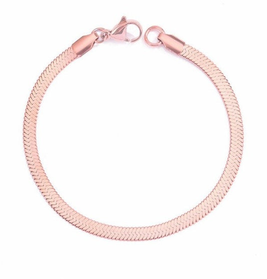 Viperella Snake Bracelet Rose Gold