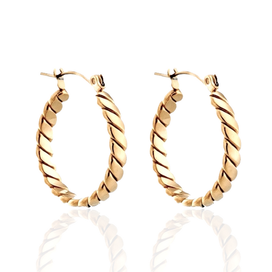 Luscious Waves Earrings Gold
