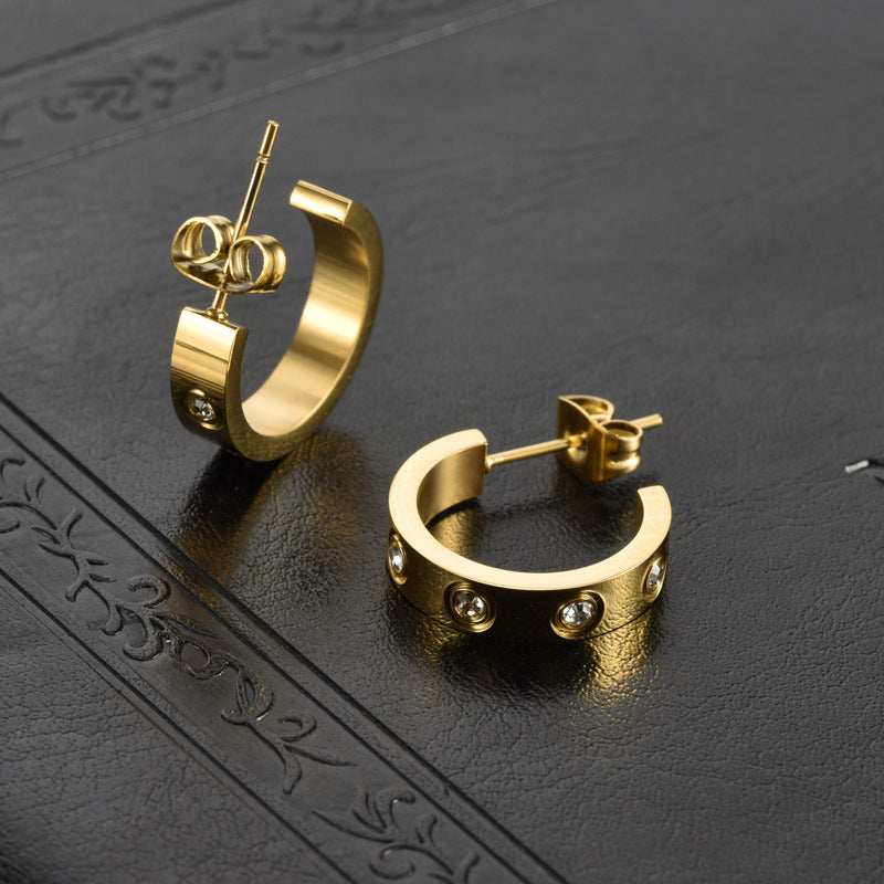 Celebrate Yourself Earrings Gold
