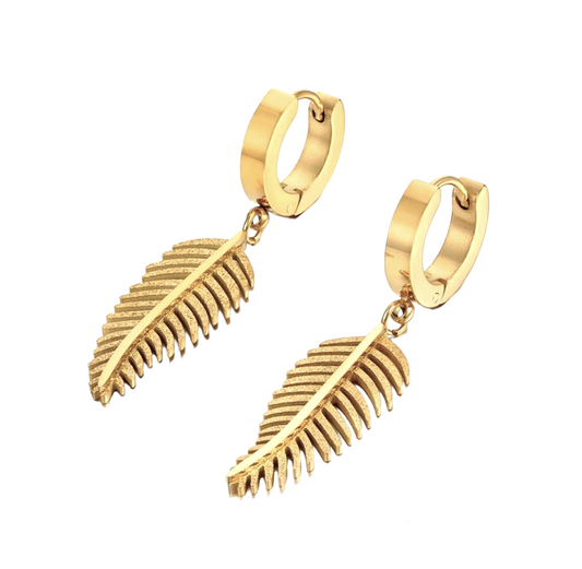 Sparkling Charming Leaf Earrings