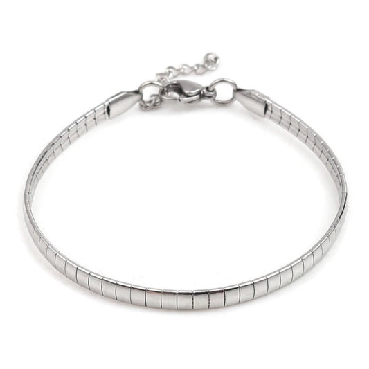 Boa Snake Silver Chain Bracelet