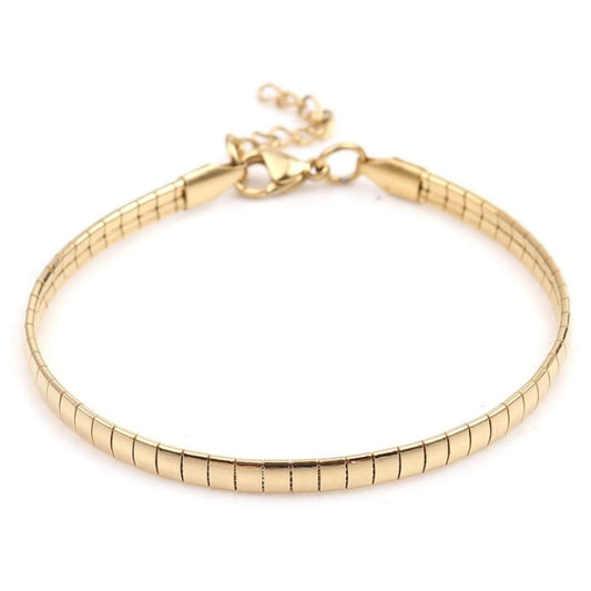 Boa Snake 18K Gold Finish Chain Bracelet