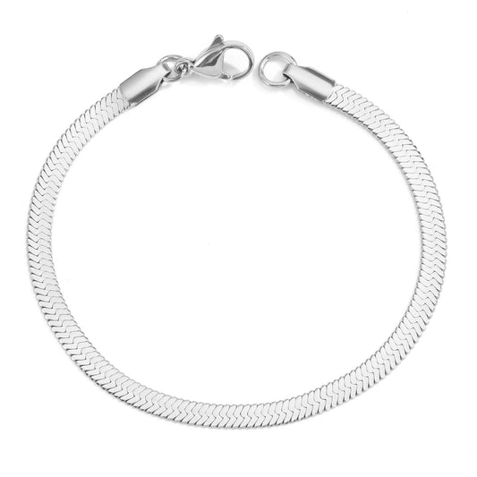 Viperella Snake Bracelet Silver