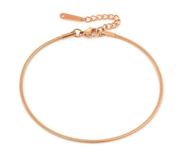 Sun-kissed Glow Anklet Rose Gold