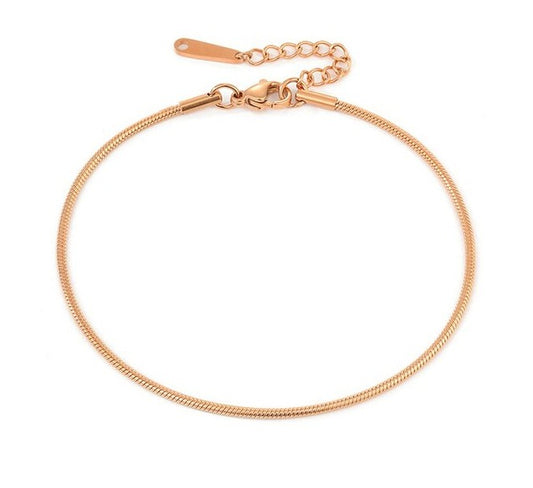 Sun-kissed Glow Anklet Rose Gold